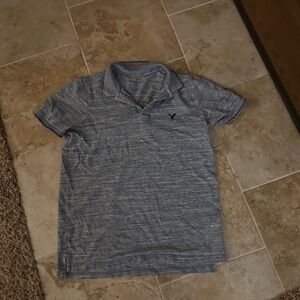 American Eagle Outfitters Blue Polo Shirt Classic Design